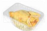Упаковка целой курицы в модифицированной атмосфере (МГС) в жёсткий лоток на трэй-силере